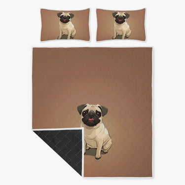 Cute Pug Bed Set
